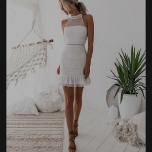 Two Sisters The Label white lace dress, size 4